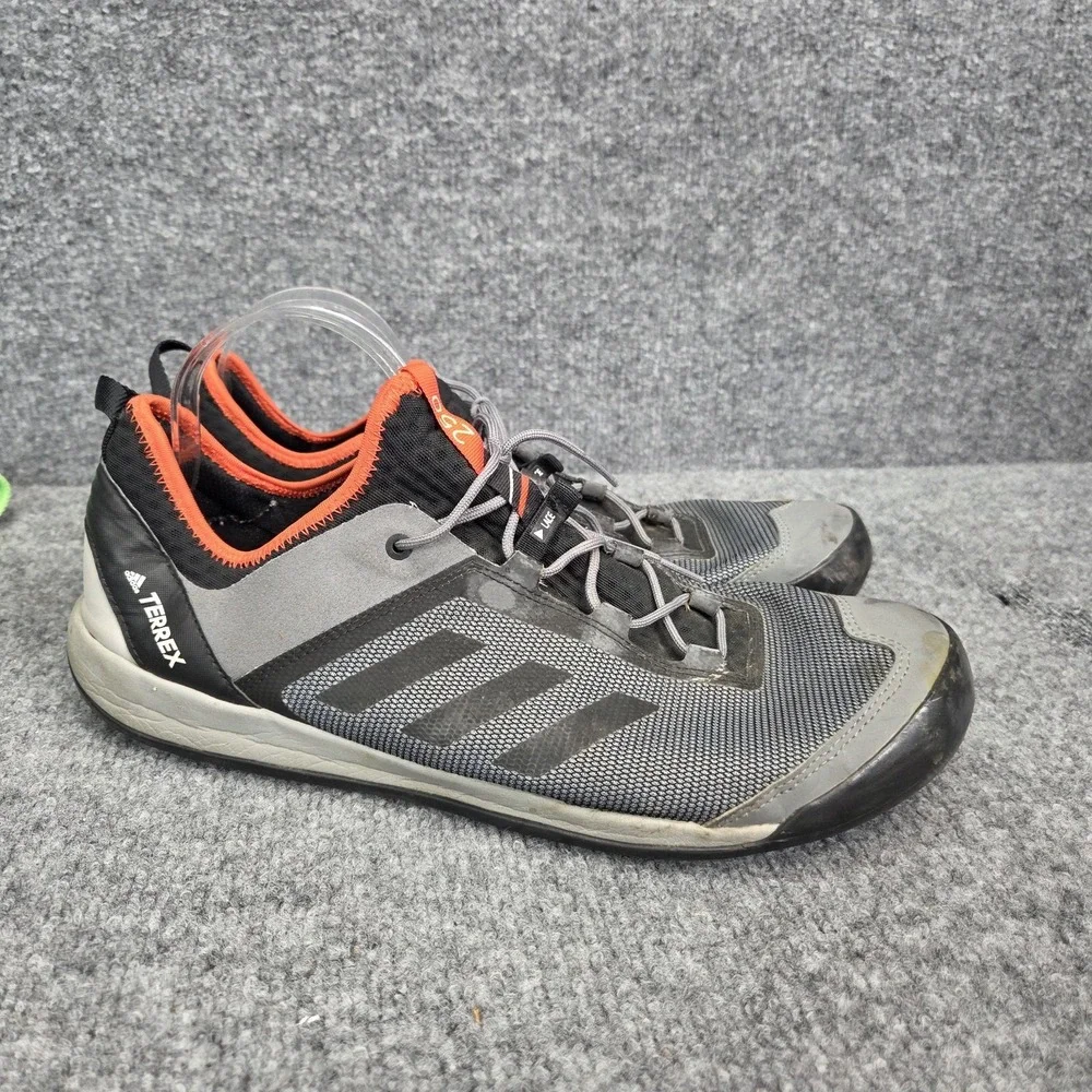 Adidas‎ TERREX Swift Solo Approach Hiking Shoes Men's Size 12 Black Grey